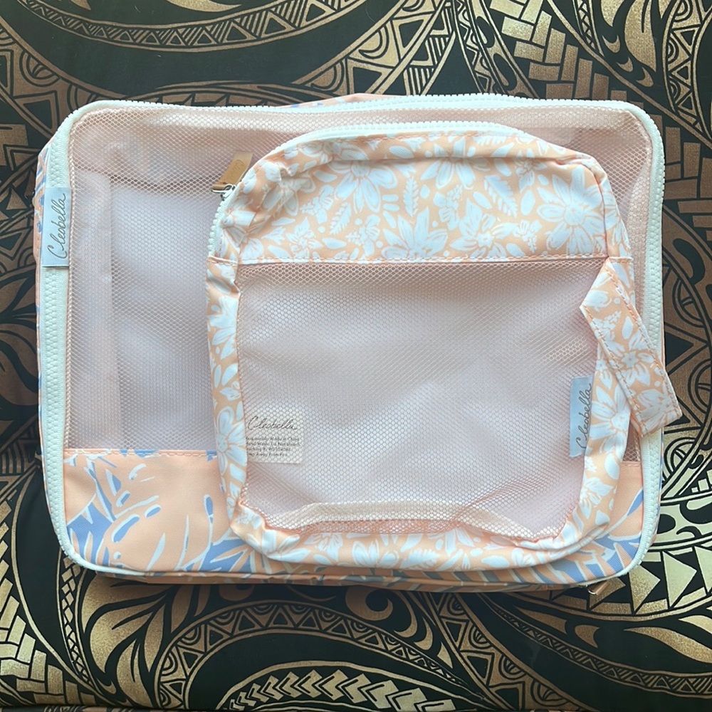 Cleobella mesh travel bags. Set of 2